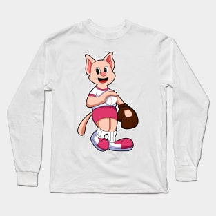 Cat Baseball Baseball glove Long Sleeve T-Shirt